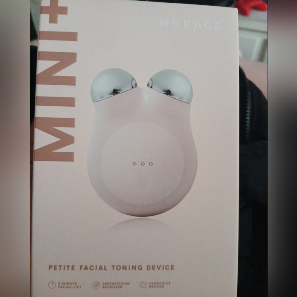 NuFace Mini+ Petite Facial Toning Device - Pink and Silver